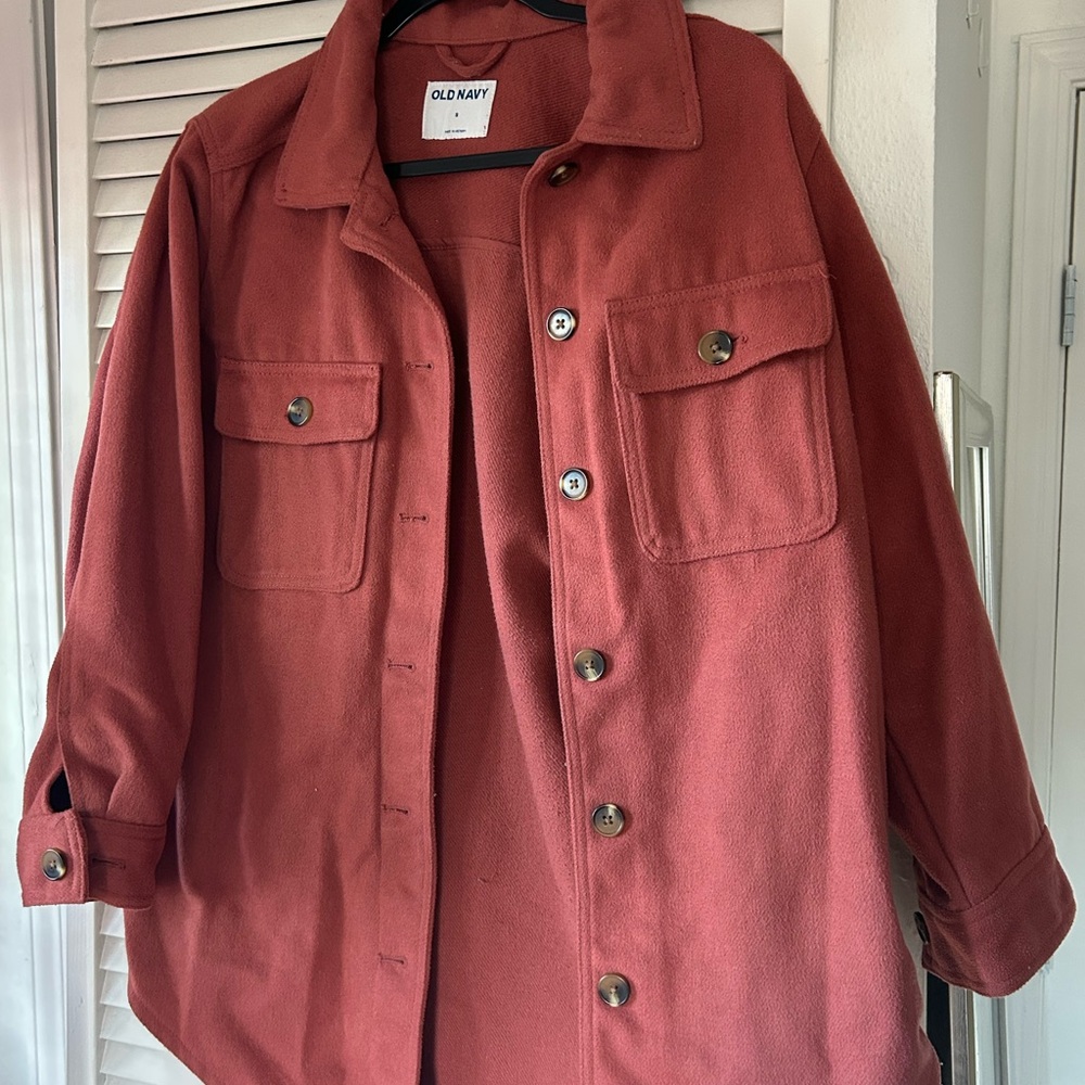 Old Navy Burnt Orange Button-Up Jacket